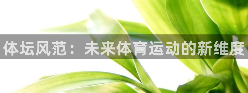 球速体育：体坛风范：未来体育运动的新维度