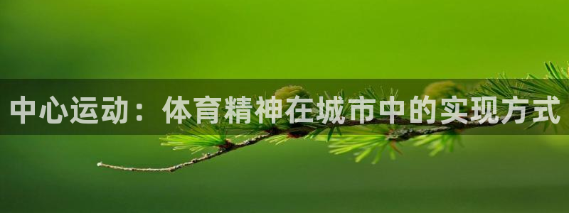 球速体育：中心运动：体育精神在城市中的实现方式