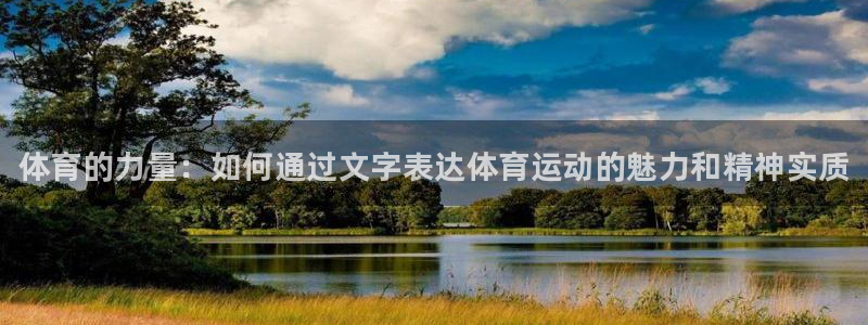 球速体育：体育的力量：如何通过文字表达体育运动的魅力和精神实质